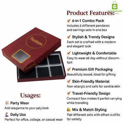 Royal Blue Velvet Plastic Jewellery Box for Mangalsutra & Chain Storage