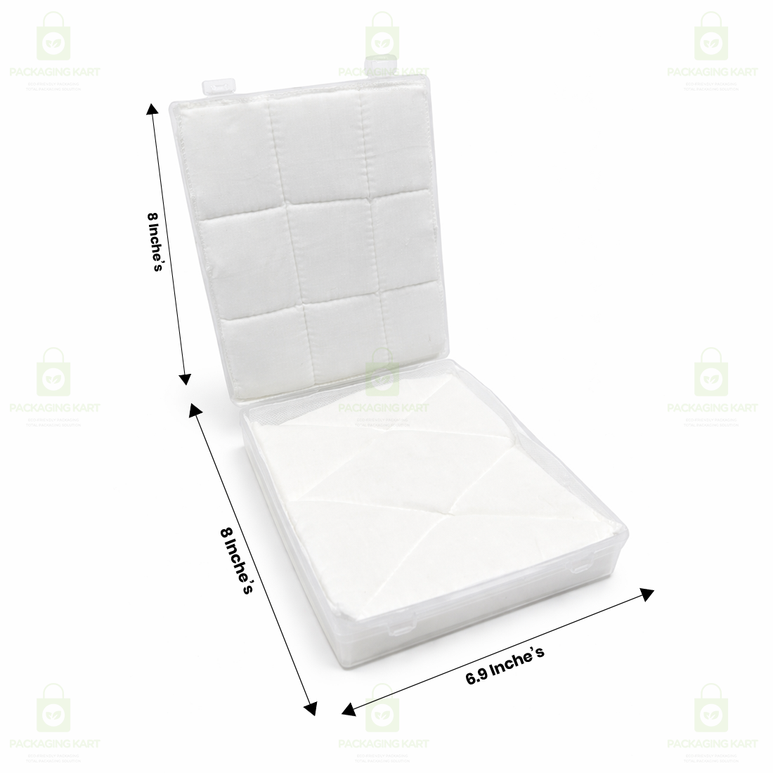 Multipurpose Plastic Jewellery Box with White Cushion Cotton Padding for Rings, Chains & Earrings
