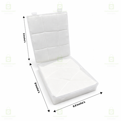 Multipurpose Plastic Jewellery Box with White Cushion Cotton Padding for Rings, Chains & Earrings