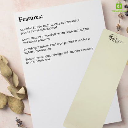 Elegant Necklace & Jewellery Display Cards for Packaging