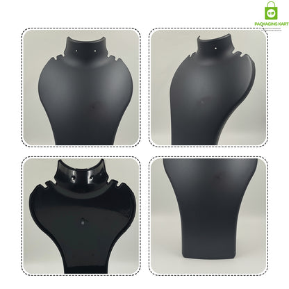 Black Plastic Fibre Jewellery Display Statue – Elegant Neck Stand
