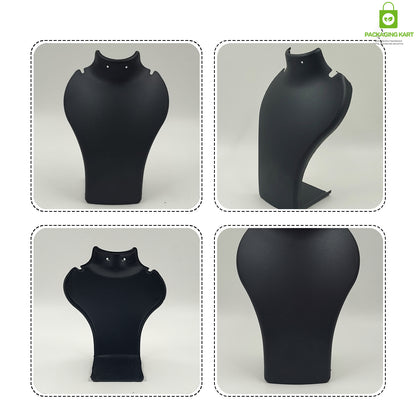 Black Plastic Fibre Jewellery Display Statue – Elegant Neck Stand