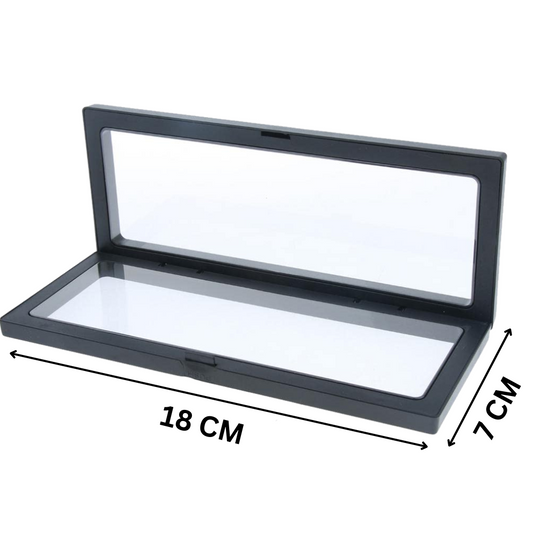 7X18 Jewellery Floating Display Frame Box - 3D Effect Transparent Display Case for Necklace, Pendant | Black, White & Multicolor | Pack of 10/20/50/100