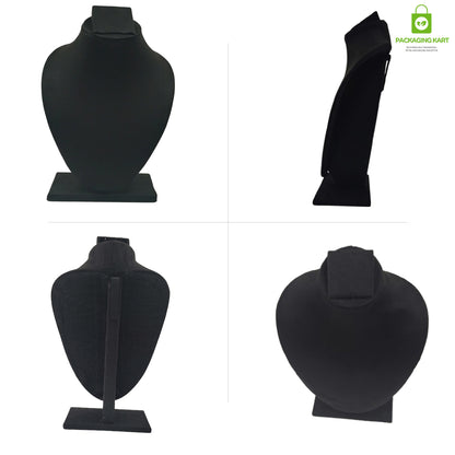 Black Velvet Jewellery Display Bust – Necklace & Pendant Stand