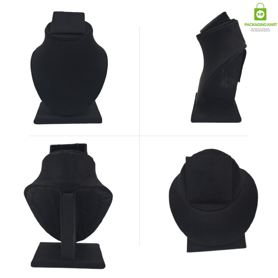 Black Velvet Jewellery Display Bust – Necklace & Pendant Stand
