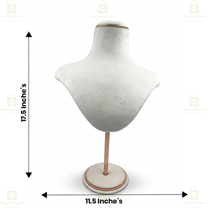 Premium Quality Velvet Foldable Jewellery Necklace Stand | Elegant Necklace Display Holder
