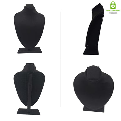 Black Velvet Jewellery Display Bust – Necklace & Pendant Stand