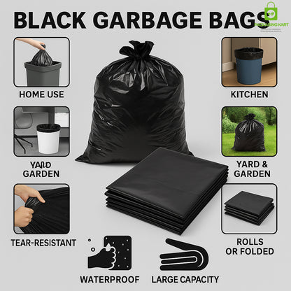 Heavy Duty Garbage Bags – Extra Strong Trash Bags for Home & Office