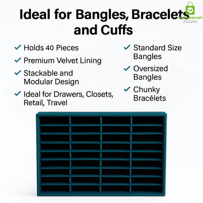 Fancy Green Bracelet & Kada Jewellery Stand – Premium Display Organizer