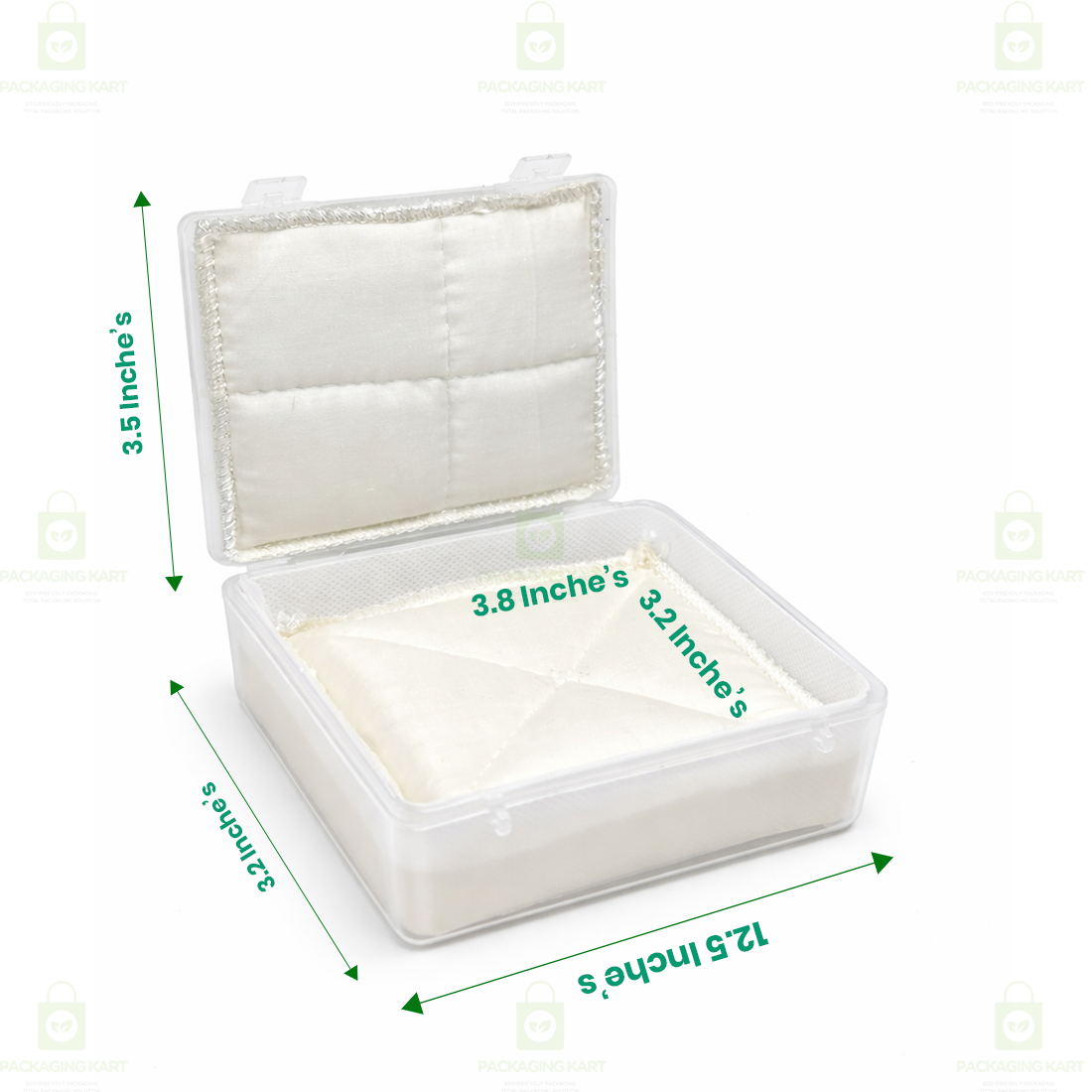 Jewellery Plastic Box with White Cushion Cotton Padding – Anti-Oxidation Jewellery Organizer for Safe Storage