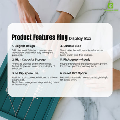 Ring Display Stand – Elegant Jewelry Organizer for Shops & Exhibitions