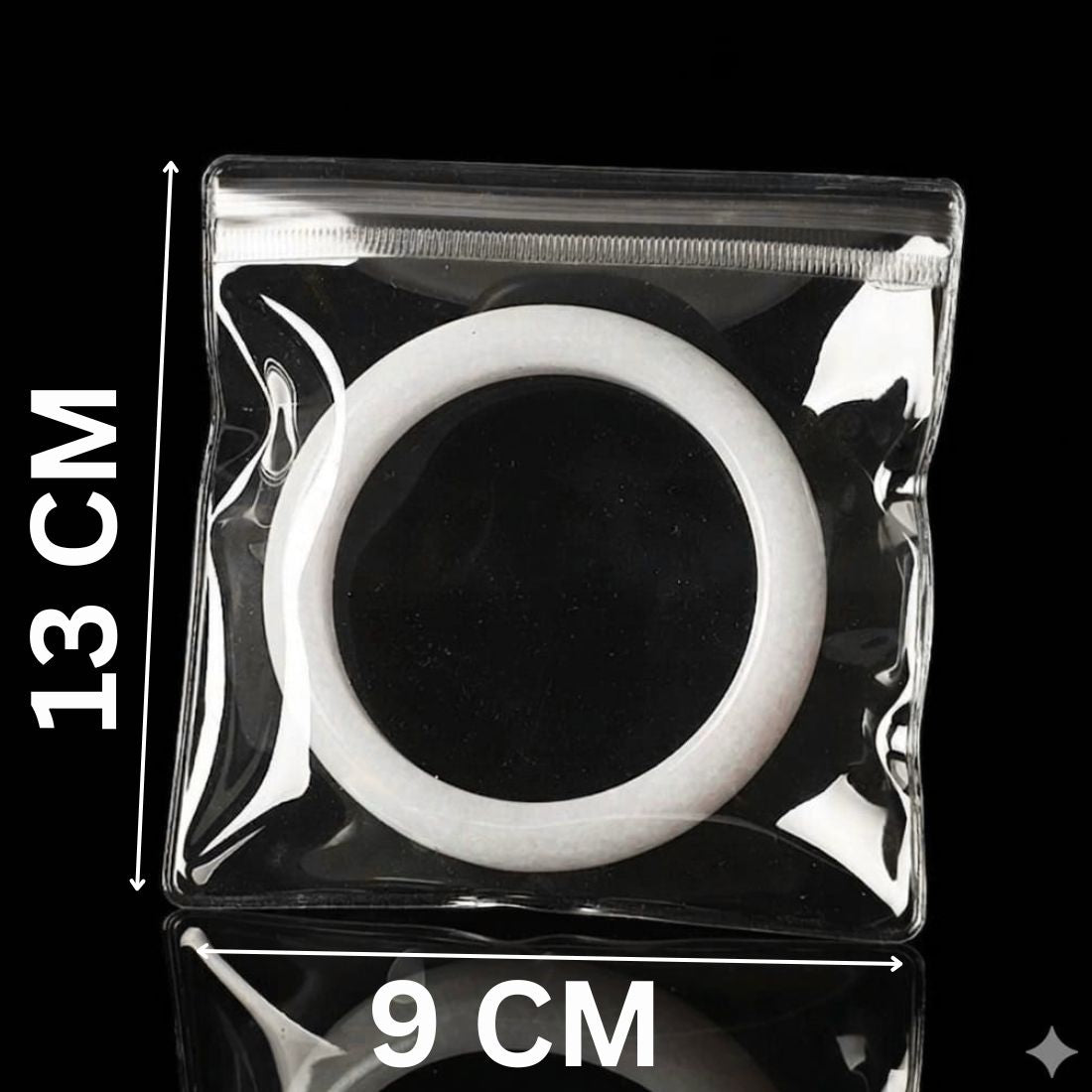 Transparent Jewellery Storage Pouches | Clear PVC Zip Lock Covers for Rings, Earrings, Necklaces & Accessories | Durable Jewellery Organizer Bags