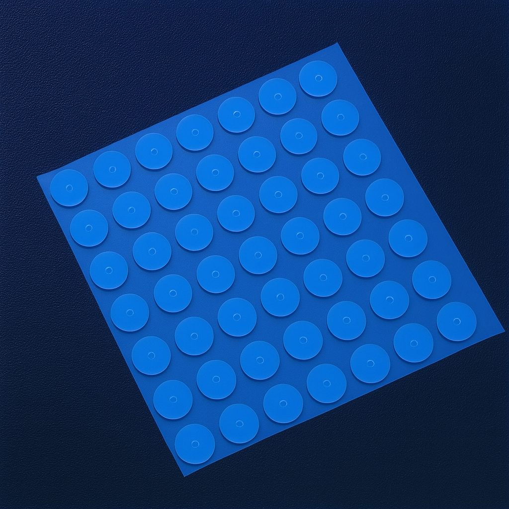 Blue Silicone Earring Patch Button – 1000 Pcs | Jewellery Ear Support Pads