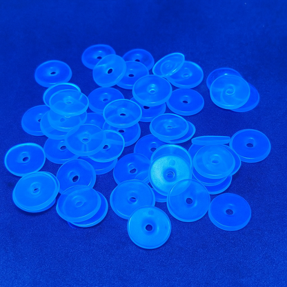 Blue Silicone Earring Patch Button – 1000 Pcs | Jewellery Ear Support Pads