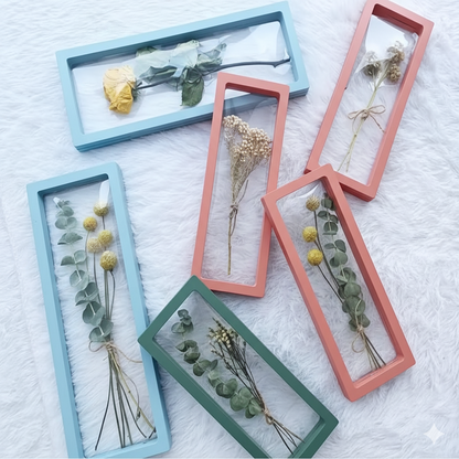 9X23 Jewellery Floating Display Frame Box - 3D Effect Transparent Display Case for Necklace, Pendant | Black, White & Multicolor | Pack of 10/20/50/100