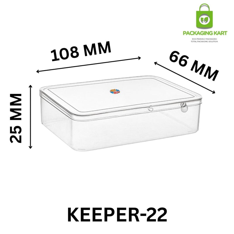 Durable Square Shape Plastic Box for Jewellery Packaging & Storage