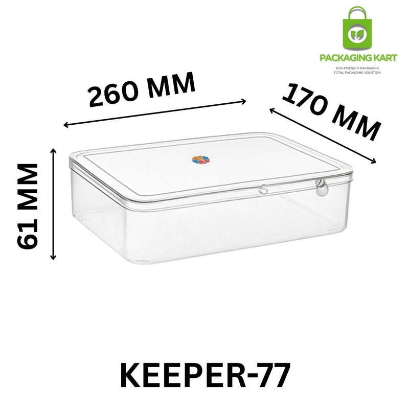 Heavy Duty Square Shape Jewellery Packaging Plastic Box