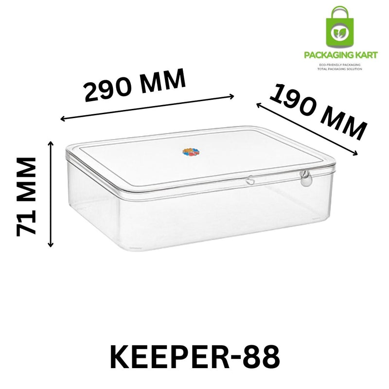 Elegant Square Shape Plastic Jewellery Box for Rings, Earrings & Chains