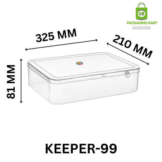 Elegant Square Plastic Jewellery Storage Box for Shops & Home