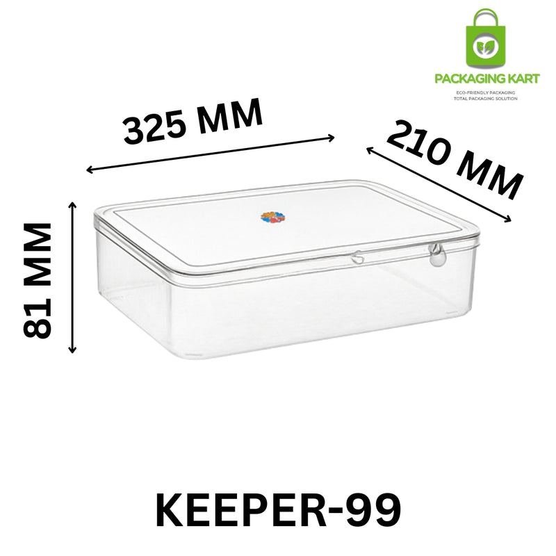 Elegant Square Plastic Jewellery Storage Box for Shops & Home