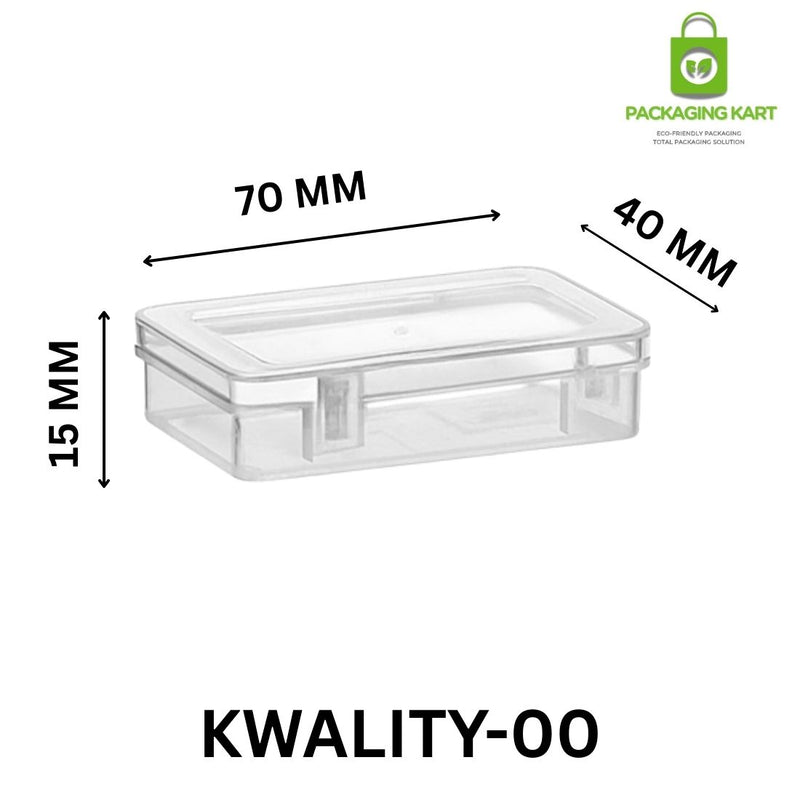 Square Shape Plastic Jewellery Packaging Box for Rings, Earrings & Chains