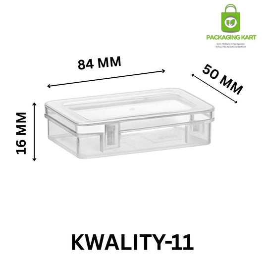 Premium Square Plastic Jewellery Box – Perfect for Ring & Earring Storage