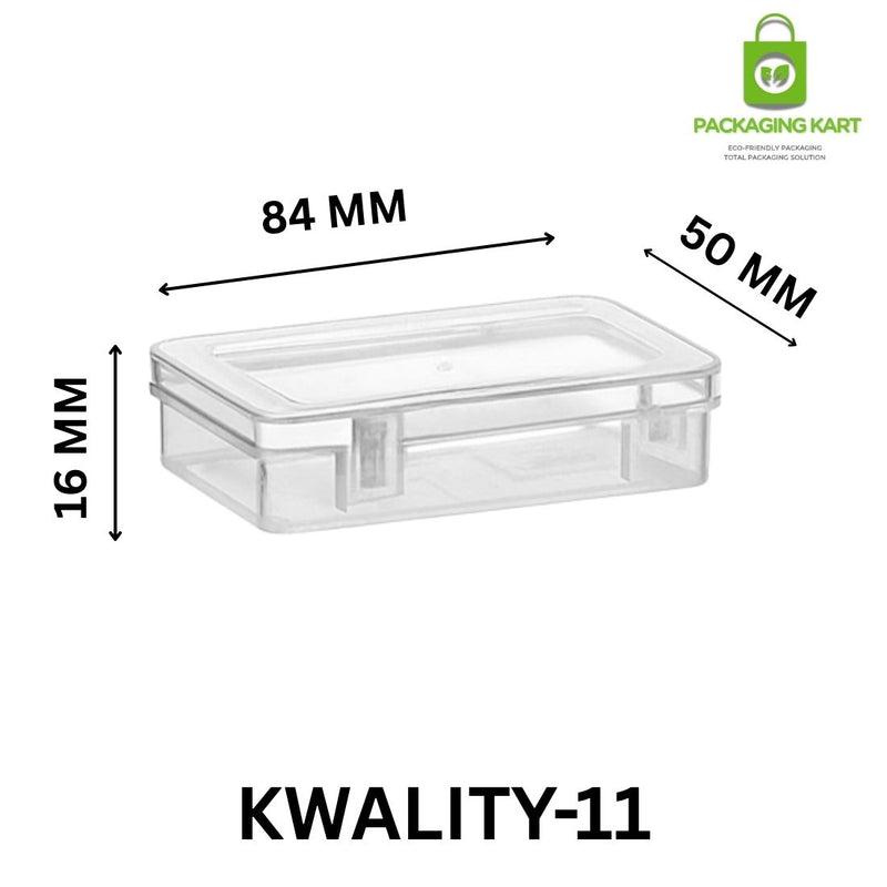 Premium Square Plastic Jewellery Box – Perfect for Ring & Earring Storage