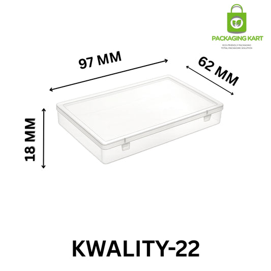 Transparent Square Plastic Jewellery Packaging Box for Chains & Accessories
