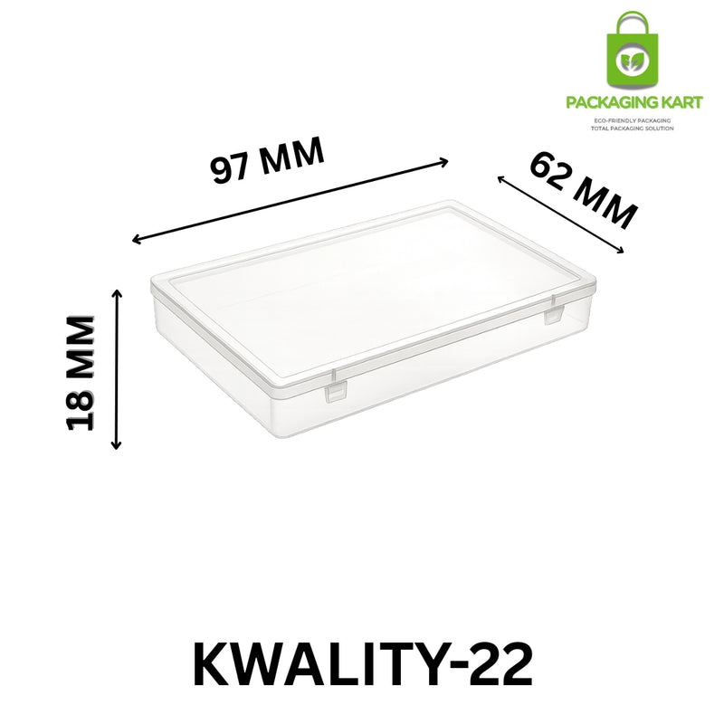 Transparent Square Plastic Jewellery Packaging Box for Chains & Accessories