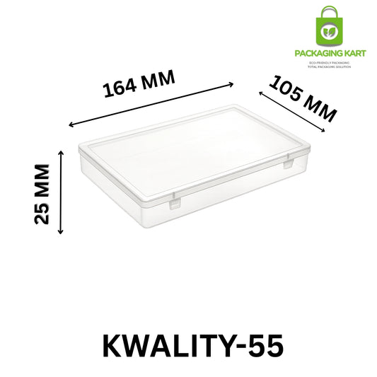 Square Shape Plastic Jewellery Organizer Box for Ring, Earring & Chain