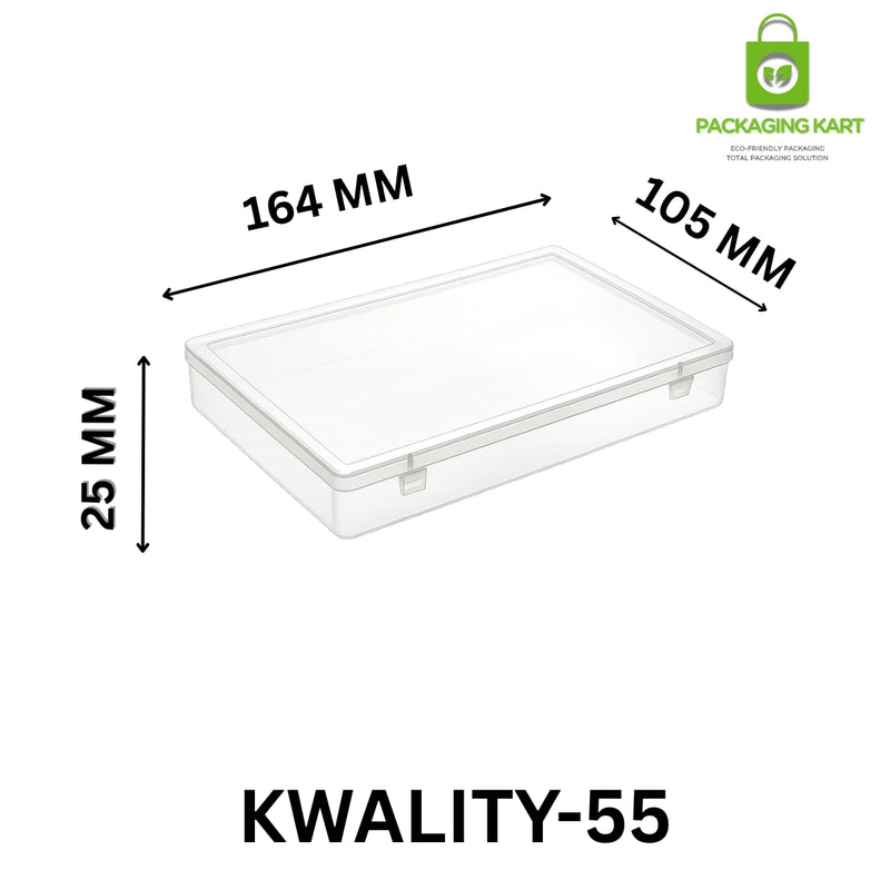 Square Shape Plastic Jewellery Organizer Box for Ring, Earring & Chain