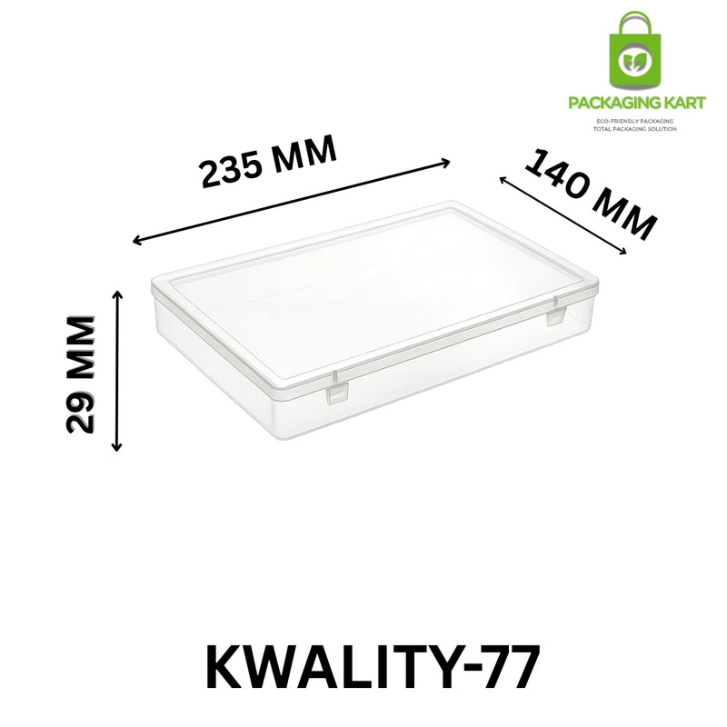 Heavy Duty Square Plastic Box for Jewellery Packaging & Safe Storage