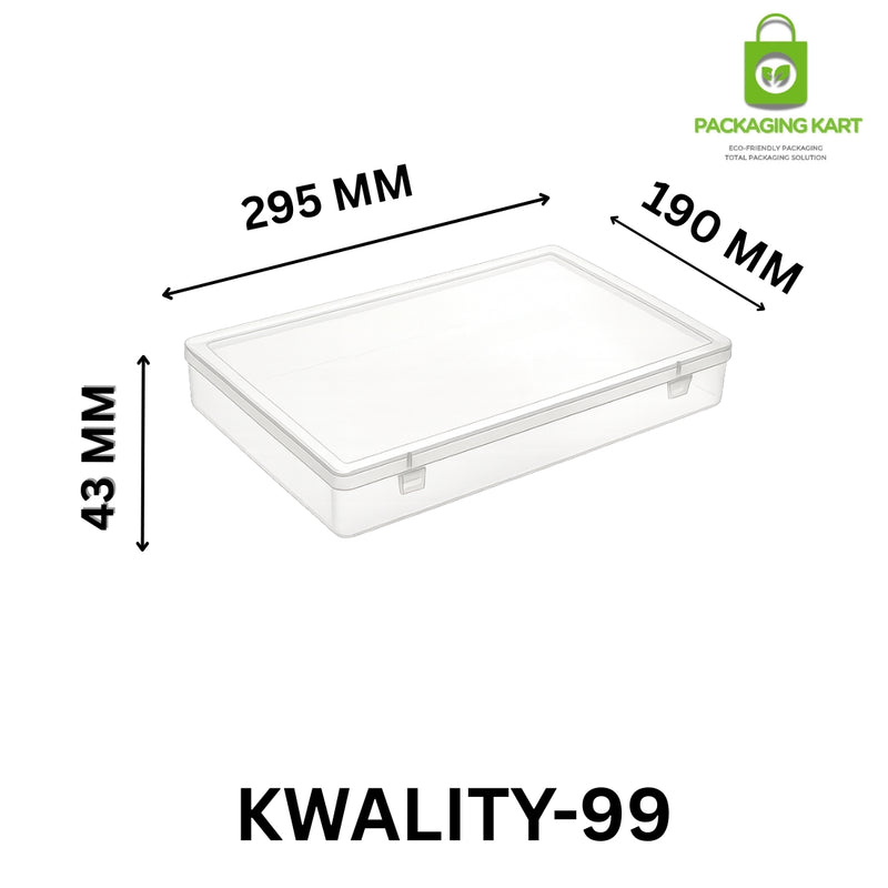 Square Plastic Jewellery Packaging Box – Portable & Dustproof Storage