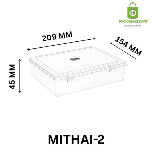 Multi-Purpose Square Plastic Box for Mithai, Chains & Earrings