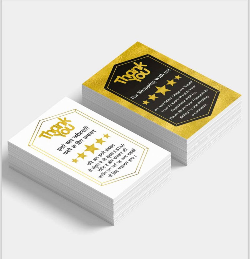 Professional Thank You Card to Boost Ratings