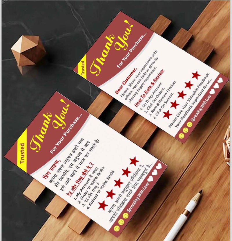Product Review Request Card for Online Stores