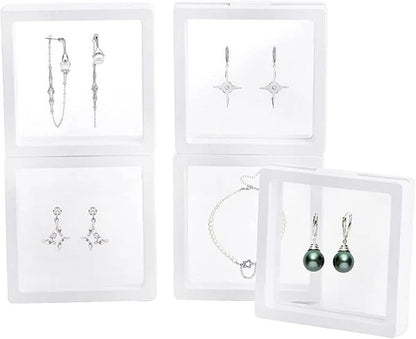 9X9 Jewellery Floating Frame Display Box – 3D Effect for Rings & Pendants