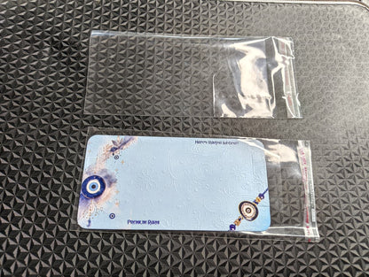 Stylish Couple Rakhi Holder Card with Transparent Poly Cover Bag