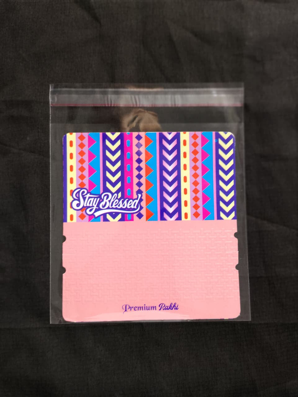 Designer Couple Rakhi Card with Attractive Print | Bhaiya Bhabhi Rakhi Display Card