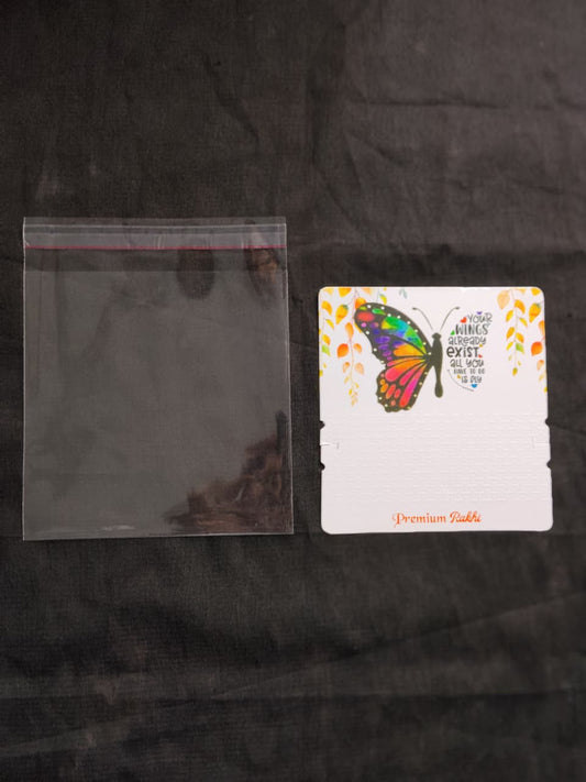 Luxury Couple Rakhi Card for Raksha Bandhan | Decorative Gift Packaging Card