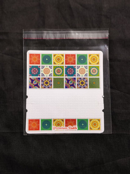 Festive Couple Rakhi Display Card | Beautiful Rakhi Packaging for Brother & Sister-in-Law