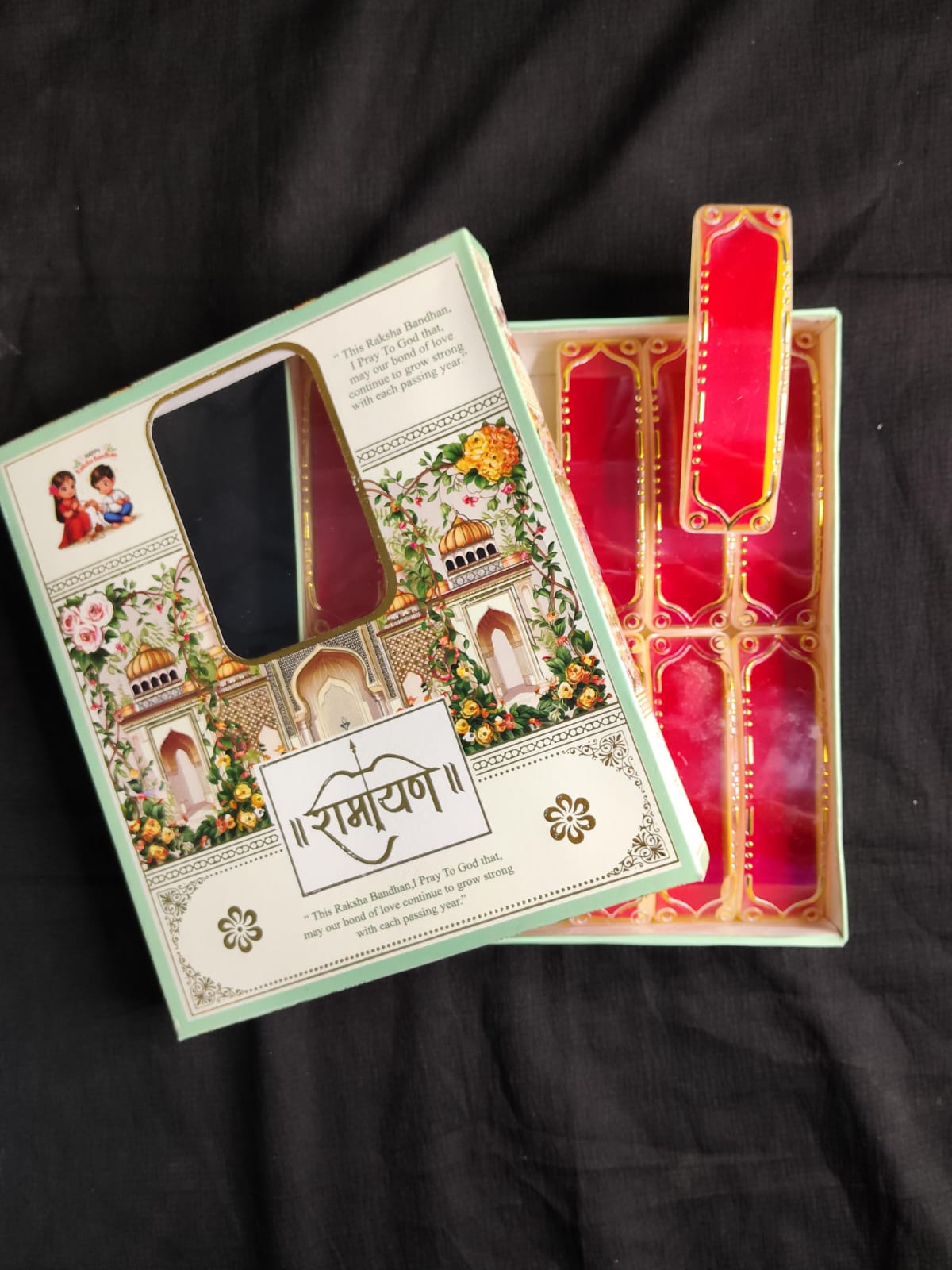 Decorative Rakhi Card and Storage Box | Stylish Rakhi Gift Packaging