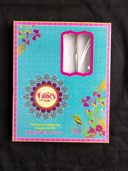 Attractive Rakhi Card and Box Combo Pack | Luxury Rakhi Presentation Set