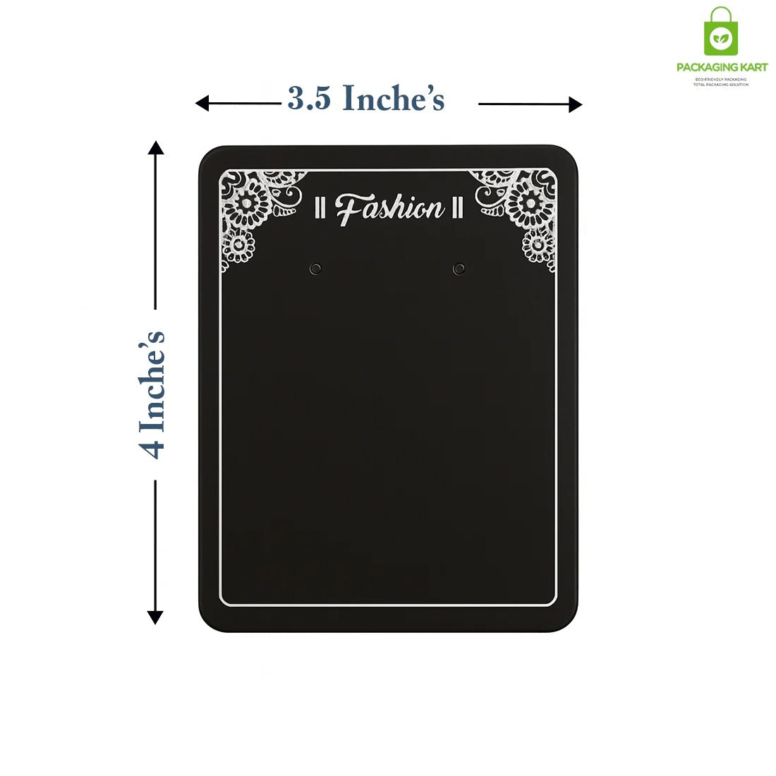 Fashion Jewellery Set Card in Black for Elegant Packaging