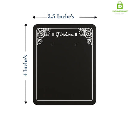 Fashion Jewellery Set Card in Black for Elegant Packaging