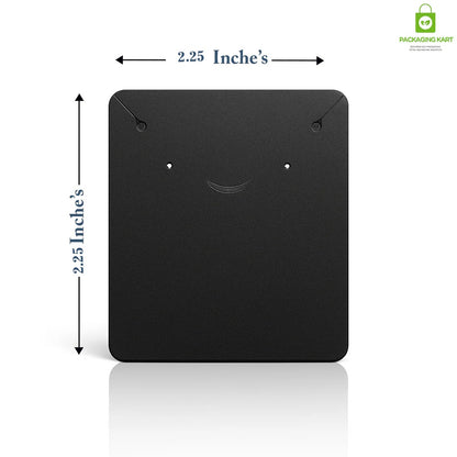 Black Jewellery Display Card – Plastic Set Card for Earrings & Necklace