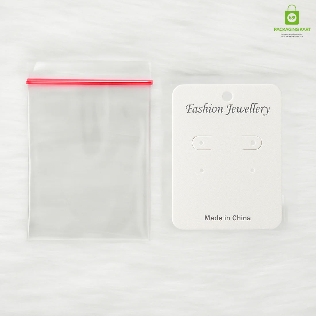 White Plastic Earring Jewellery Card | Premium Display Holder