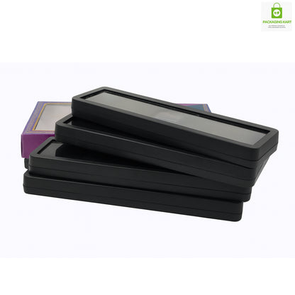 Mangalsutra Jewellery Plastic Box – Blue Velvet Sponge Lining for Premium Storage
